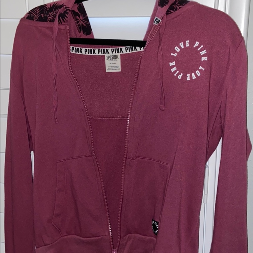 PINK purple/red zip up